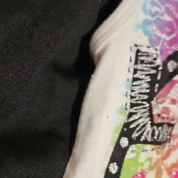 Knitworks Girls Stylish Black Blazer with Pink Accents & Glitter Shirt Size S - Picture 6 of 9